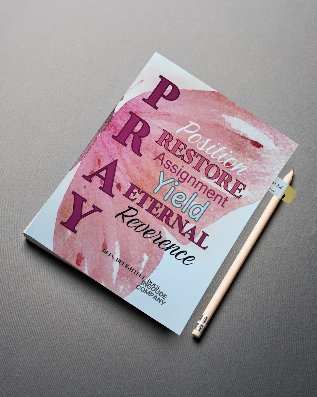 Pink Prayer Journal With Cast Your Cares Kit