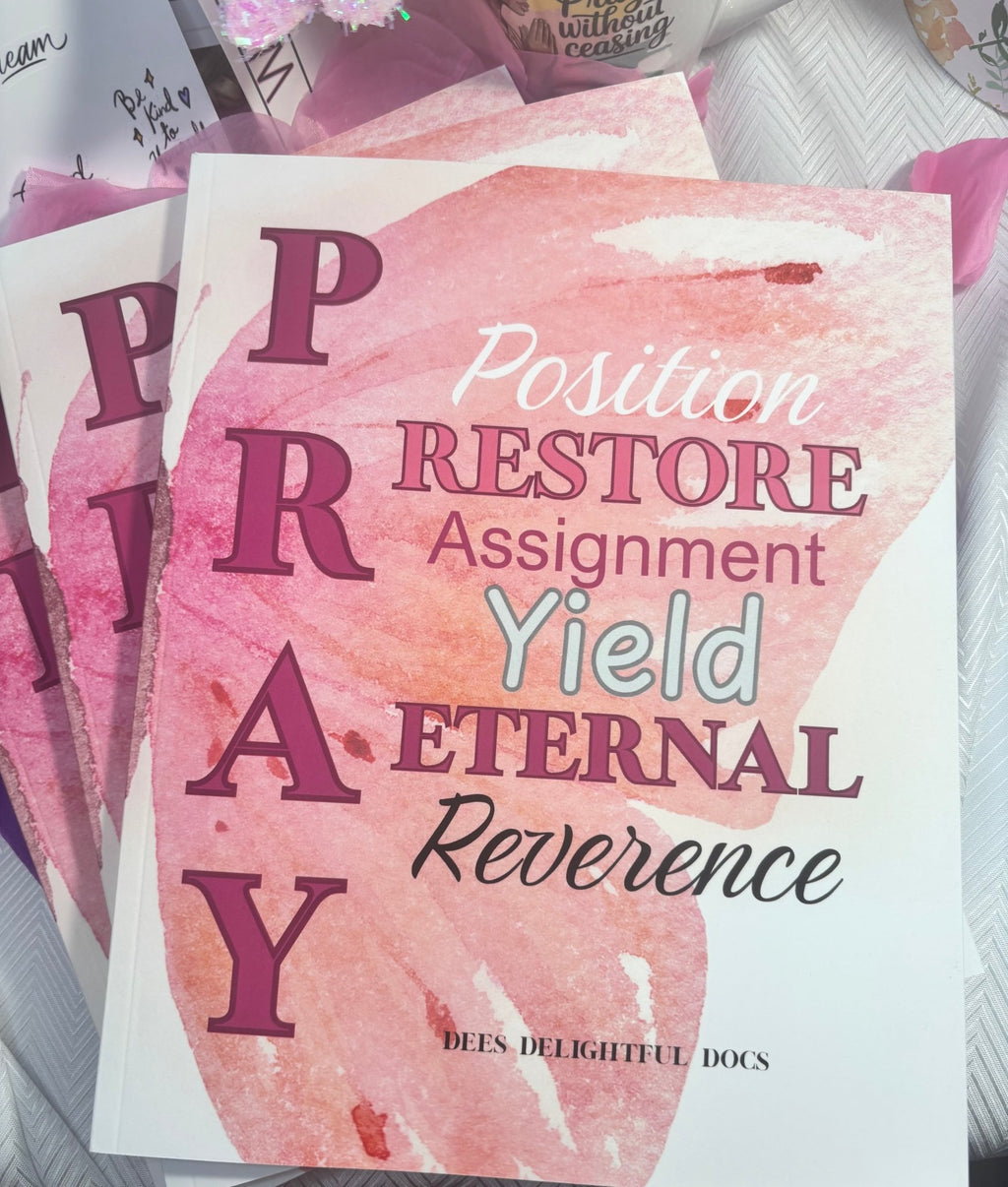 Pink Prayer Journal With Cast Your Cares Kit - DDDJournaling