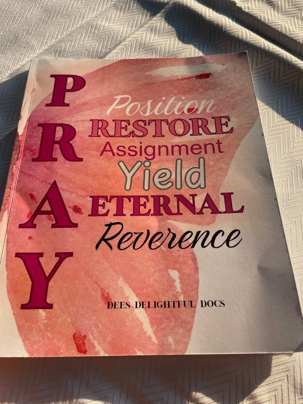 Pink Prayer Journal With Cast Your Cares Kit - DDDJournaling