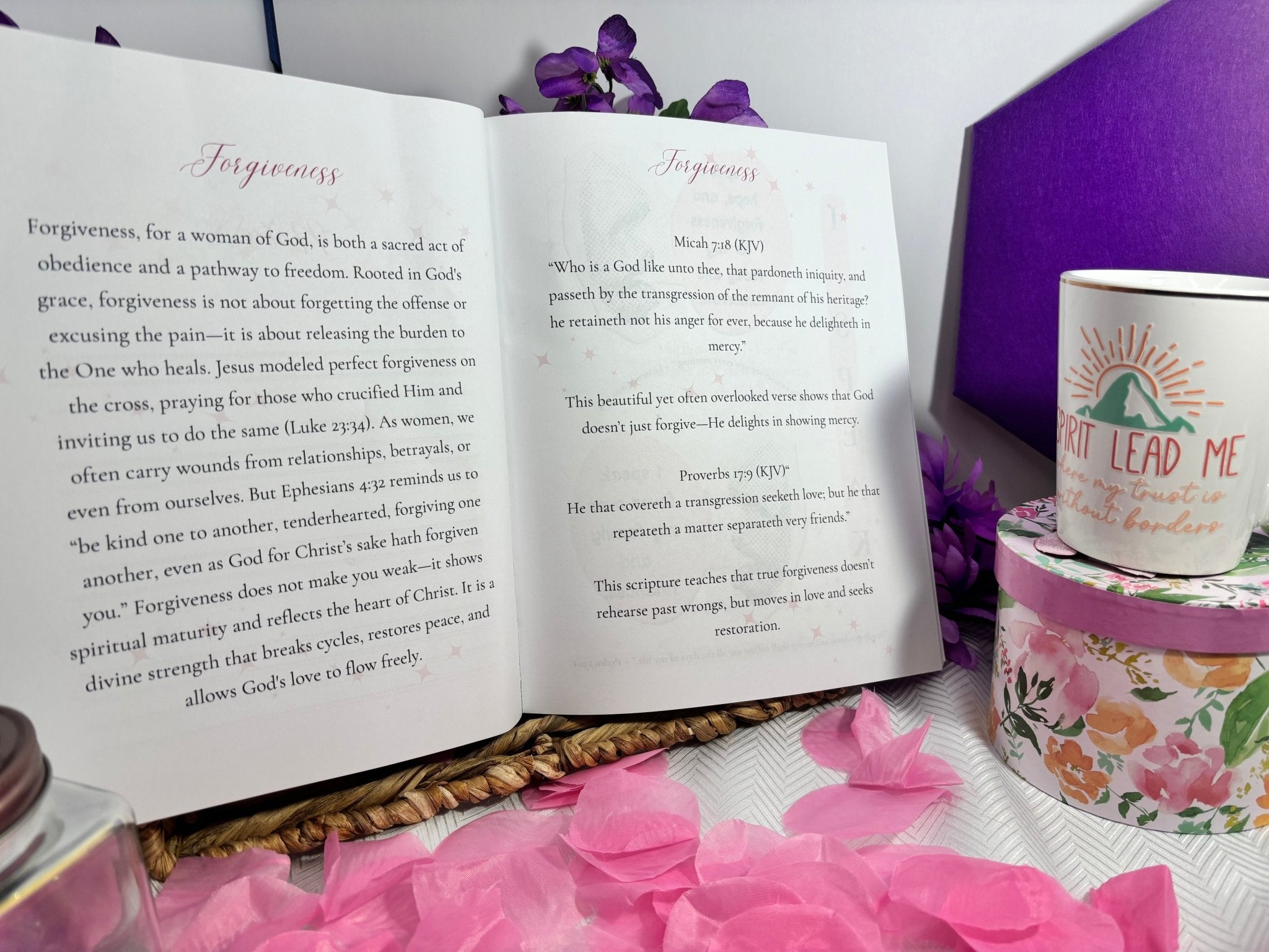 Pink Prayer Journal With Cast Your Cares Kit - DDDJournaling