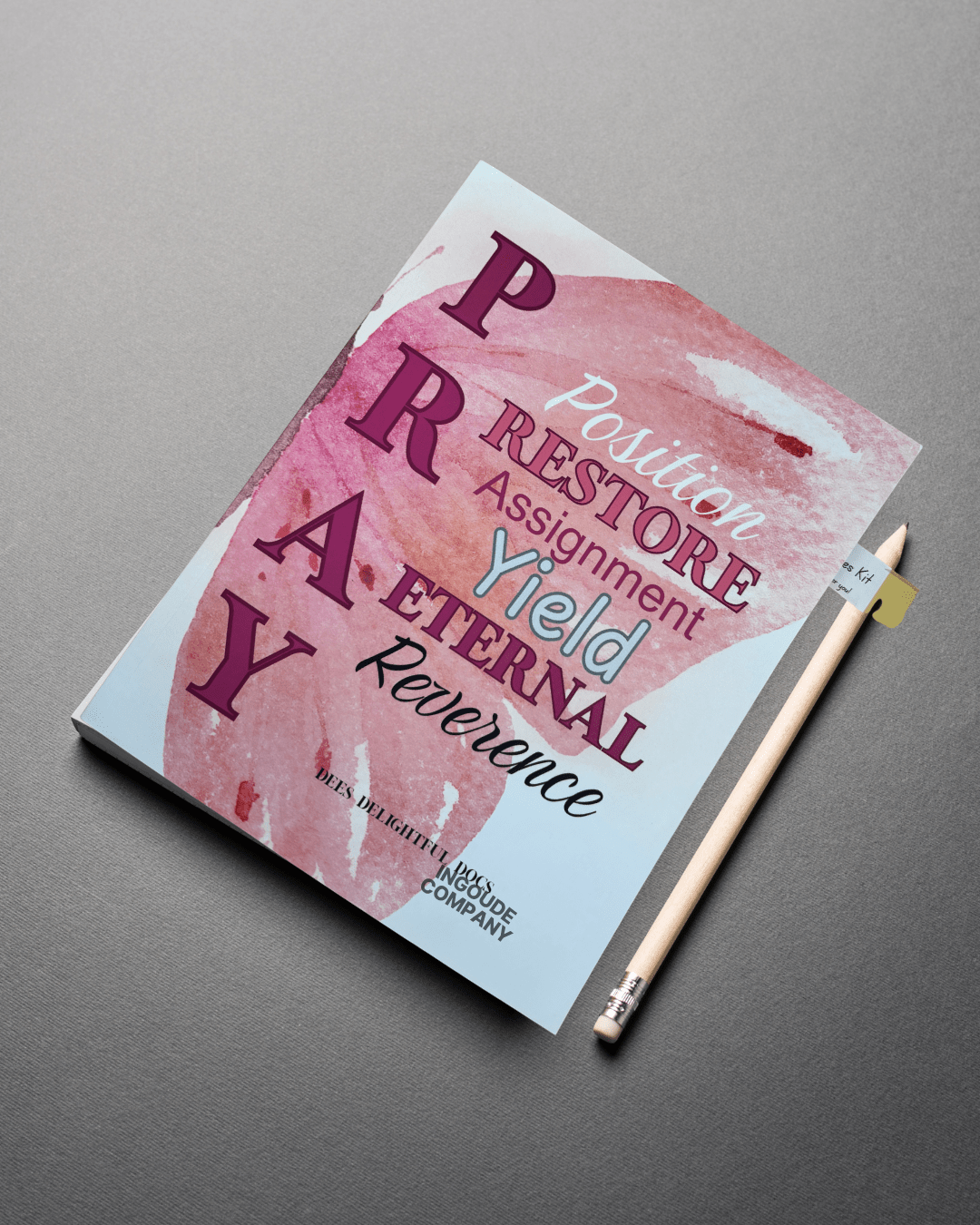 Pink Prayer Journal With Cast Your Cares Kit - DDDJournaling