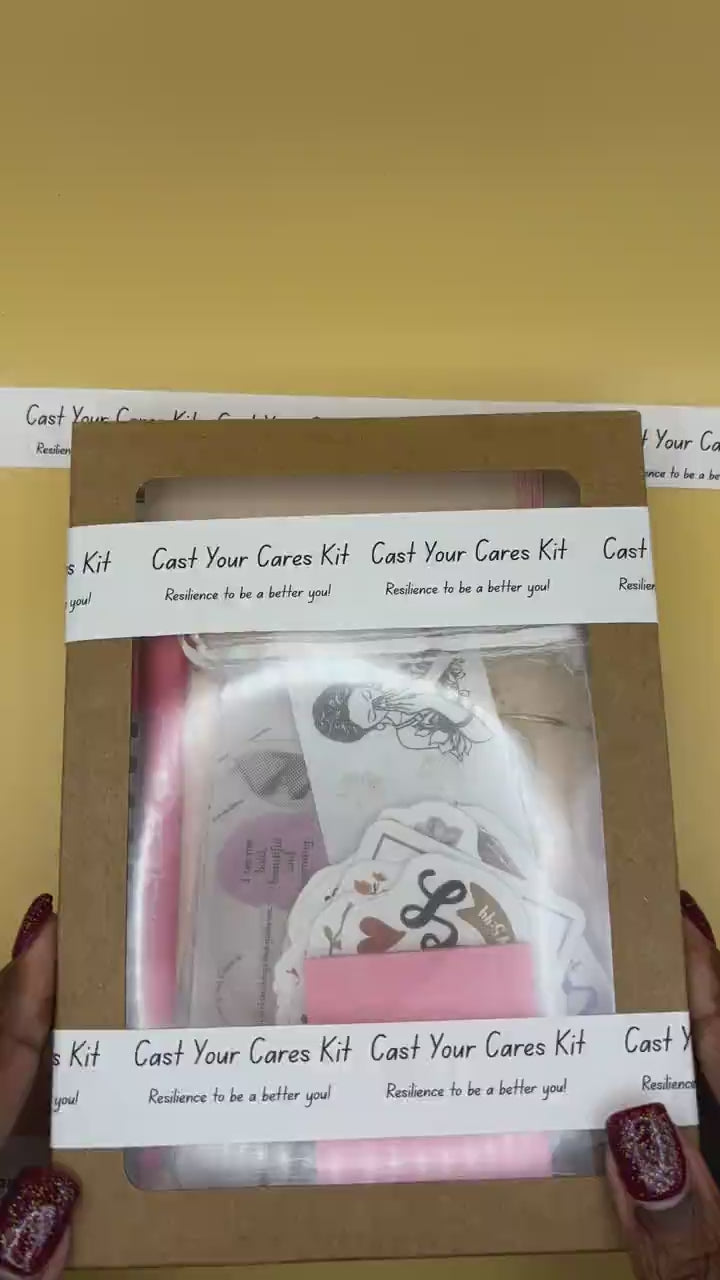 Now Availabal Cast Your Cares Hard Cover Journaling Kit