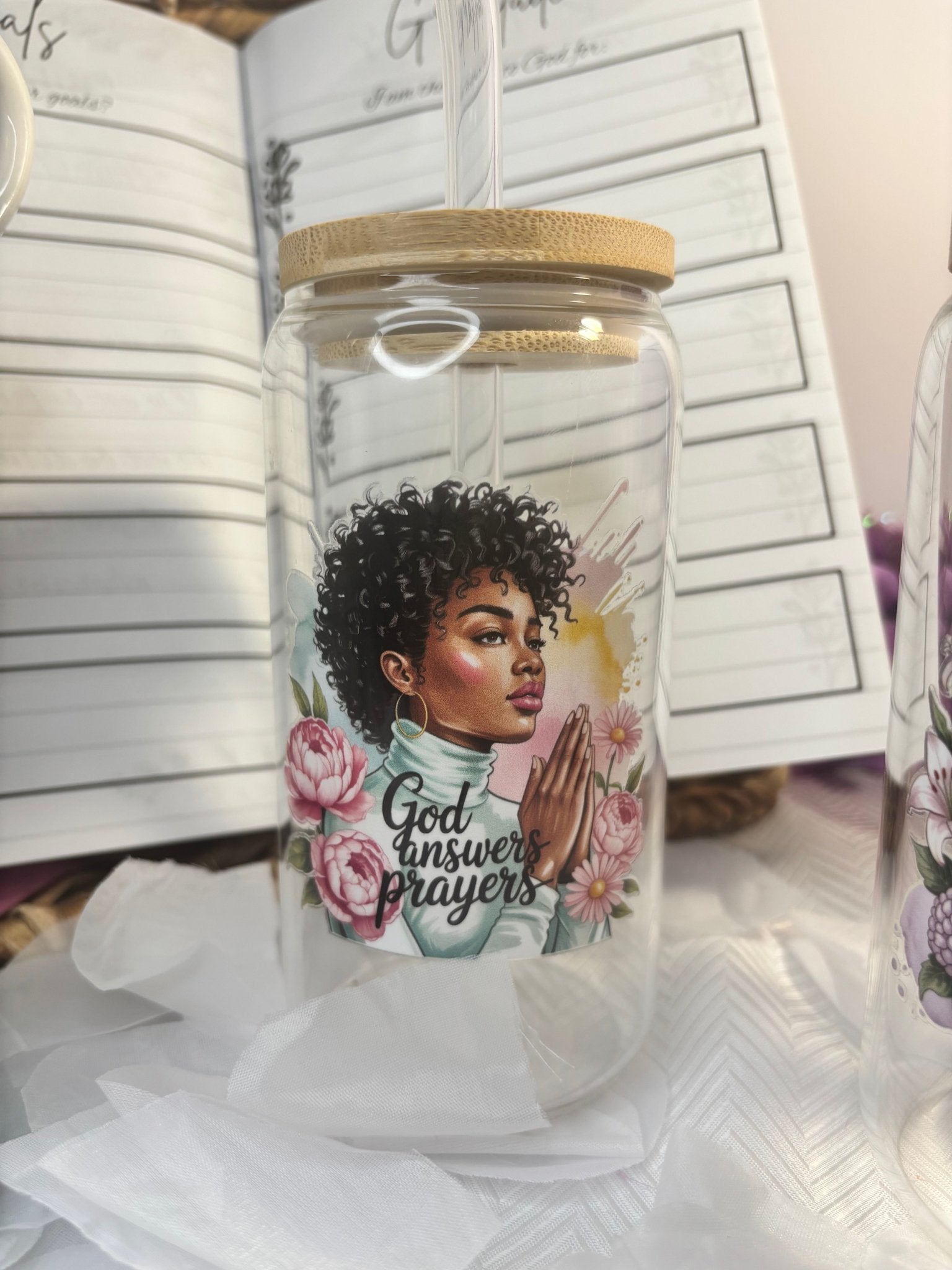 Women's Inspirational Glass Tumbler - DDDJournaling