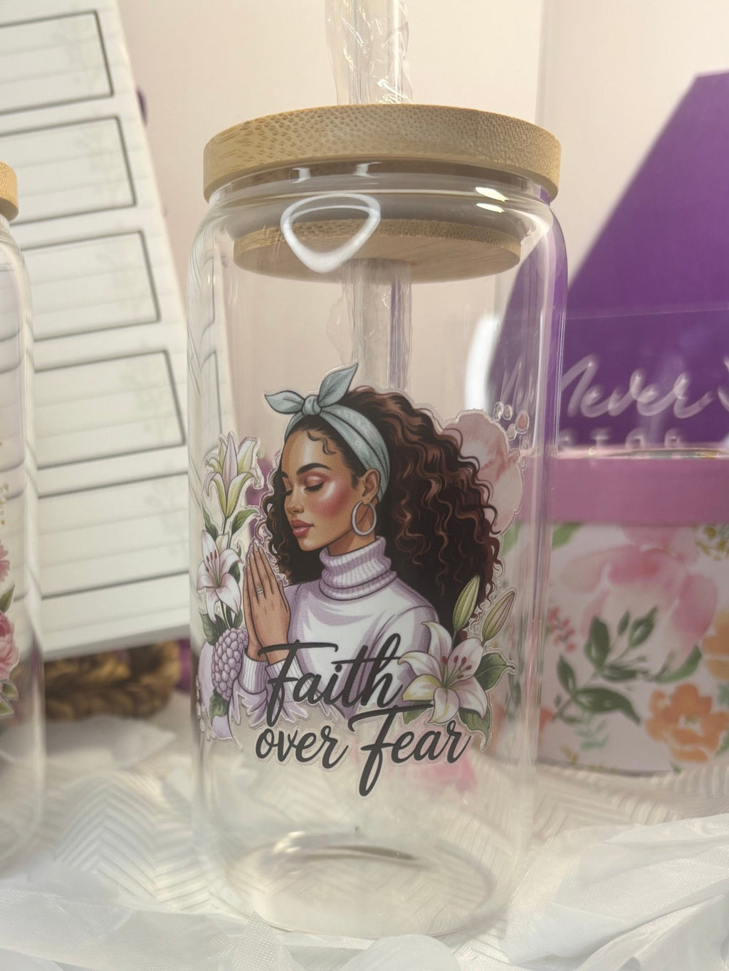 Women's Inspirational Glass Tumbler - DDDJournaling